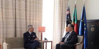 Vasco Cordeiro recebeu novo Comandante da Zona Aérea dos Açores