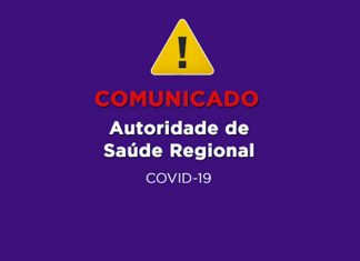 Comunicado da Autoridade de Saúde Regional