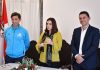CRISTINA CALISTO RECEBEU EQUIPA DE NATAÇÃO DO CLUBE DESPORTIVO ESCOLAR DE ÁGUA DE PAU