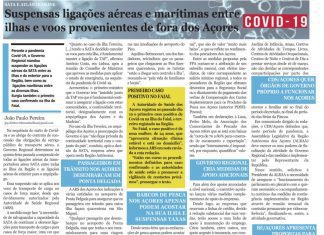 SATA e Atlânticoline – Suspensas ligações aéreas e marítimas entre ilhas e voos provenientes de fora dos Açores