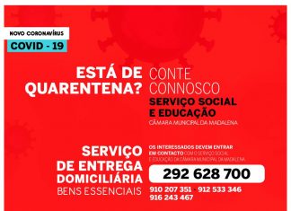 Covid-19: Município da Madalena Cria Serviço de Entrega Domiciliária de Bens Essenciais a Pessoas em Quarentena