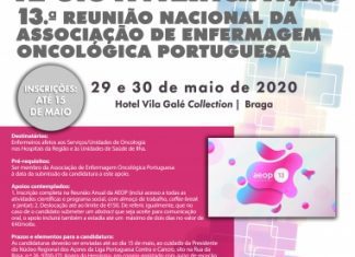Apoio para participação em Reunião Nacional de Enfermagem Oncológica