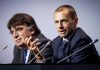 Presidente da UEFA diz que ligas estão prontas para jogar à porta fechada