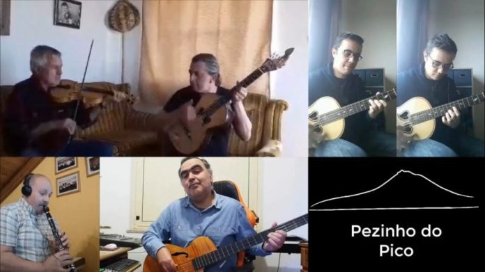 Karaoke de Musica tradicional. músicos de 3 Ilhas dos Açores