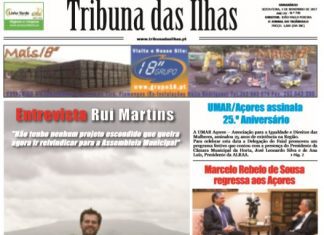 Tribuna das Ilhas – 3 de novembro 2017
