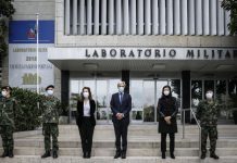 Covid-19: Laboratório Militar quadruplicou produção diária de gel desinfetante