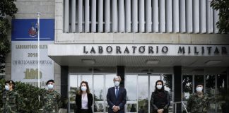 Covid-19: Laboratório Militar quadruplicou produção diária de gel desinfetante
