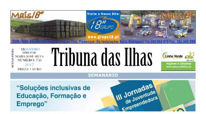 Tribuna das Ilhas – 13 de janeiro 2017
