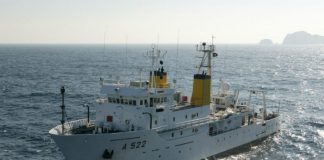 Navio da Marinha realiza investigação do fundo do mar dos Açores DR/Instituto Hidrográfico