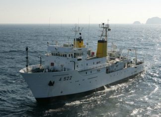 Navio da Marinha realiza investigação do fundo do mar dos Açores DR/Instituto Hidrográfico
