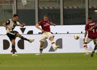 Cristiano Ronaldo fez o 2-0, mas Rafael Leão ajuda na reviravolta do AC Milan