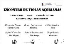 Encontro de Violas Açorianas a 15 de Julho em formato ”online”