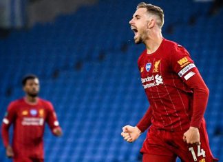 Jordan Henderson eleito melhor futebolista da Premier League pela imprensa inglesa