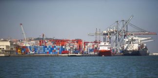 Movimento portuário diminui 9,3% para 34,2 milhões de toneladas em cinco meses