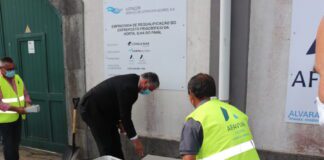 Visita do Governo ao Faial – Entreposto Frigorifico pronto em setembro de 2021 TI/EO