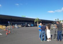 Paulo Silva, visitou o aeroporto João Paulo II, onde observou a actividade que se desenvolve na tenda de controlo de COVID-19 à chegada a São Miguel DR