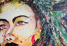 Pinturas de Amílcar Goulart no Bar da Gare