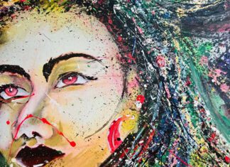 Pinturas de Amílcar Goulart no Bar da Gare