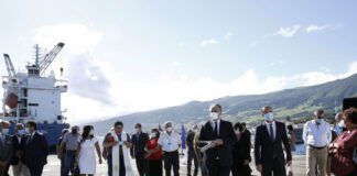 Vasco Cordeiro preside ao arranque da construção do novo Terminal de Passageiros de São Roque do Pico DR/GACS