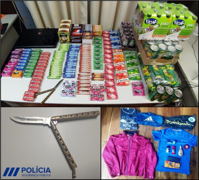 Detido indivíduo por suspeita da prática de diversos crimes de furto e posse de arma proibida