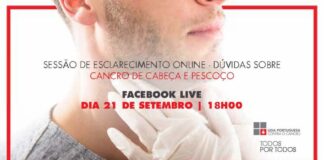 Liga Contra Cancro promove webinar sobre cancro da cabeça e pescoço DR/LPCC