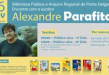 Biblioteca Pública e Arquivo Regional de Ponta Delgada promove encontro com o escritor Alexandre Perafita DR/GACS