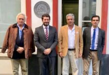 André Ventura, Carlos Augusto e Orlando Lima na defesa da economia Terceirense! DR/CHEGA