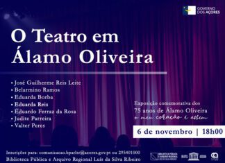 Biblioteca Pública Luís da Silva Ribeiro, em Angra do Heroísmo, promove painel sobre “O Teatro em Álamo Oliveira” DR/GACS