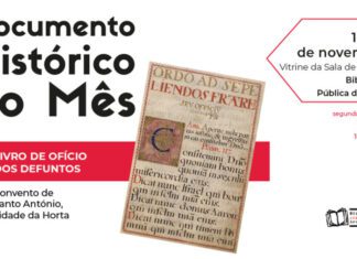 Biblioteca Pública João José da Graça, na Horta, expõe Documento Histórico do Mês DR/GACS