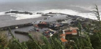 Furacão “Lorenzo” – Assinado contrato para a construção de ponte-cais no porto das Lajes das Flores DR