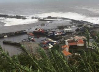 Furacão “Lorenzo” – Assinado contrato para a construção de ponte-cais no porto das Lajes das Flores DR
