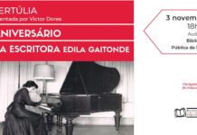 Edila Gaitonde – Auditório da Biblioteca Pública da Horta acolhe tertúlia para celebrar aniversário da escritora