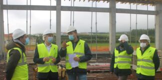 Carlos Ferreira visitou obra do novo quartel da AHBVF DR/PSD-Faial