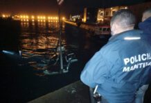 Viatura com quatro ocupantes cai acidentalmente ao mar junto ao cais de pesca do porto da Horta DR/Marinha Portuguesa