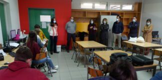 Cristina Calisto Apela ao Voto no Orçamento Participativo Jovem Junto Dos Alunos da Lagoa DR