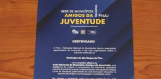São Roque do Pico recebe certificado da Rede Nacional de Municípios Amigos da Juventude DR/CMSRP