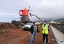 Câmara de São Roque do Pico apoia reconstrução de Moinho na Prainha DR/CMSRP