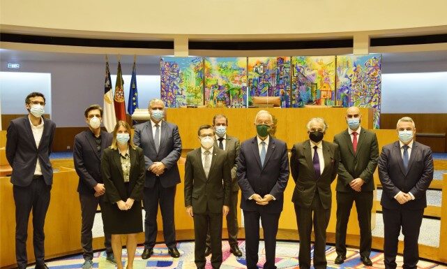 Presidente da República recebido na ALRAA pelo presidente Luís Garcia e líderes parlamentares DR/ALRRA