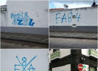 Edifícios da Horta – Vandalizados com graffitis pela claque d’Os Belenenses