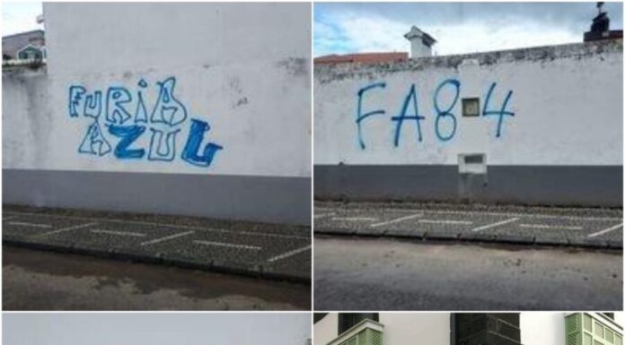 Edifícios da Horta – Vandalizados com graffitis pela claque d’Os Belenenses