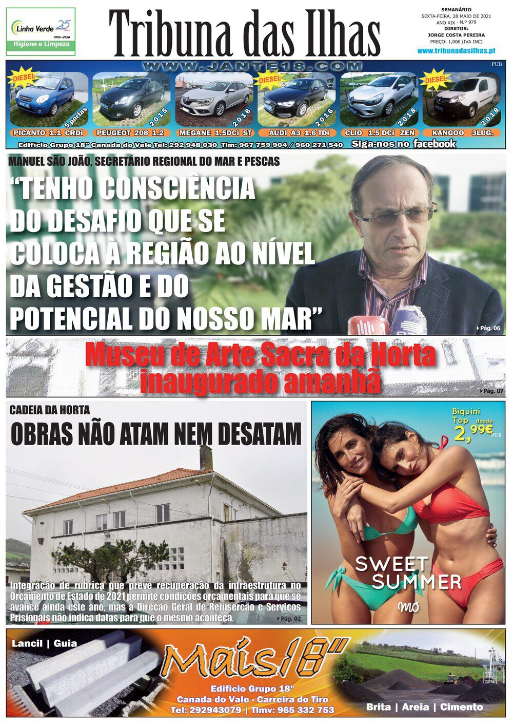 Capa da edição n.º 979 de 28 de maio 2021