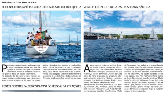 Atividades do Clube Naval da Horta