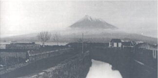 Na Ribeira da Conceição, a porcaria continua Imagem da ribeira da Conceição, provavelmente alguns anos depois de os muros serem construídos.