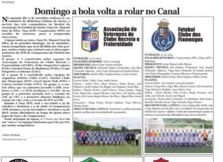 Domingo a bola volta a rolar no Canal