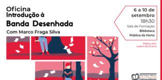 Oficina de Introdução à Banda Desenhada na Biblioteca da Horta de 6 a 10