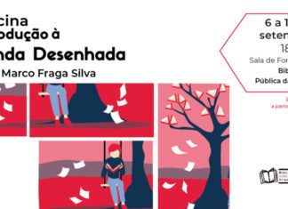 Oficina de Introdução à Banda Desenhada na Biblioteca da Horta de 6 a 10