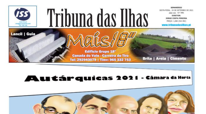 Capa da edição n.º 996 de 24 de setembro 2021