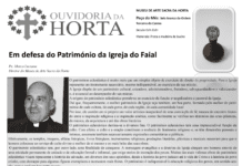 Página da responsabilidade da Ouvidoria da Horta