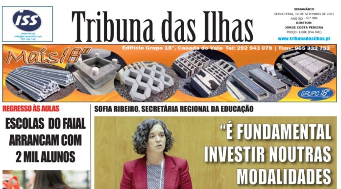 Capa da edição n.º 994 de 10 de setembro 2021
