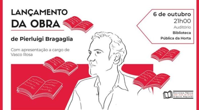 Biblioteca da Horta recebe lançamento da obra de Pierluigi Bragaglia
